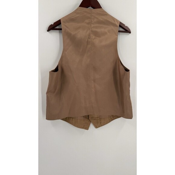 Vintage 70s Farah Corduroy Tan Blazer and Vest Leather Buttons See Measurements - Picture 16 of 16